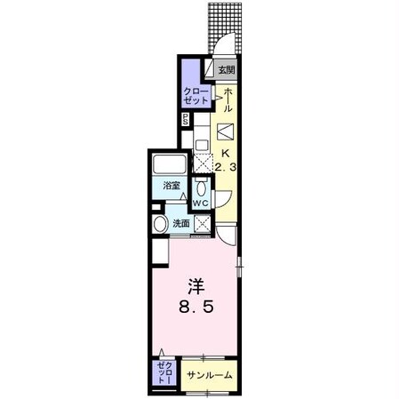 西尾口駅 徒歩11分 1階の物件間取画像